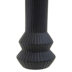 Fabia Black Ribbed Vase