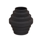 Black Small Step Design Vase | Fabia