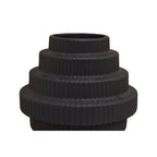 Black Small Step Design Vase | Fabia