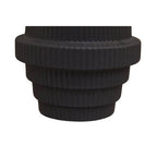 Black Small Step Design Vase | Fabia