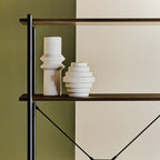 White Small Step Design Vase | Fabia