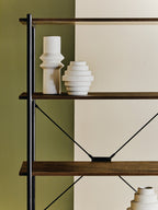 White Small Step Design Vase | Fabia