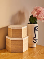 Viso Small Black And White Face Vase
