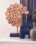 Small Black Sculptured Vase | Broc