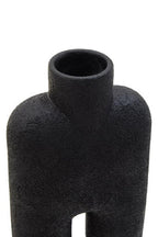 Large Black Sculptured Vase | Broc