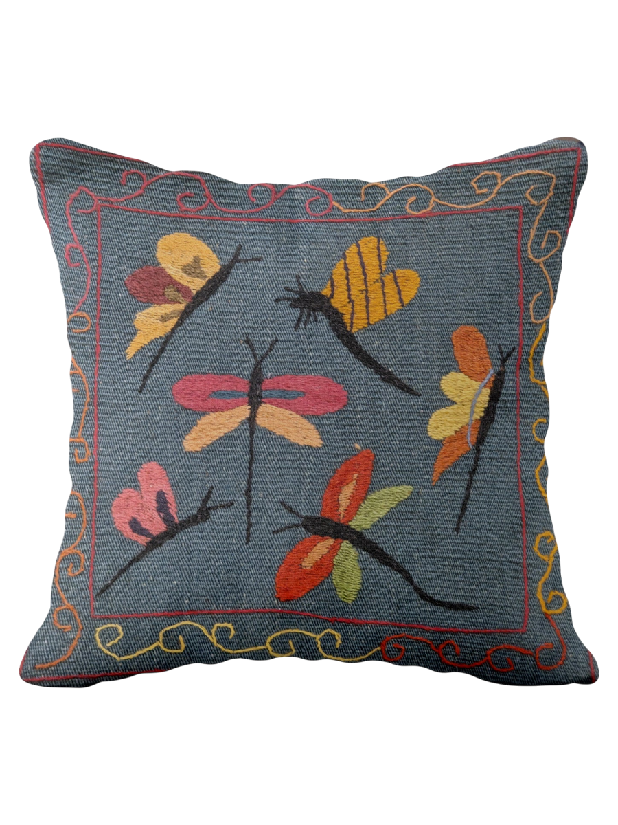 Suzani Hand Embroidered Cushion Cover - 45 x 45 cm