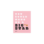 Blossoms - Big Star (Pink + White + Black)