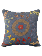 Suzani Hand Embroidered Cushion Cover - 45 x 45 cm