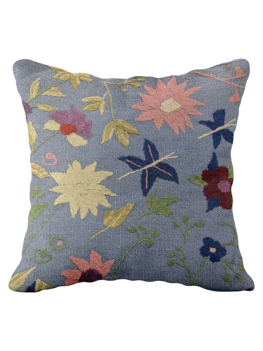 Suzani Hand Embroidered Cushion Cover - 45 x 45 cm