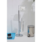 Chrome Toilet Brush and Roll Holder | Linnea