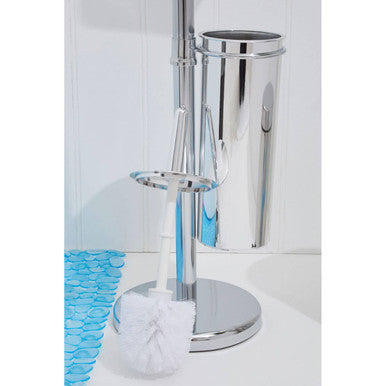 Chrome Toilet Brush and Roll Holder | Linnea
