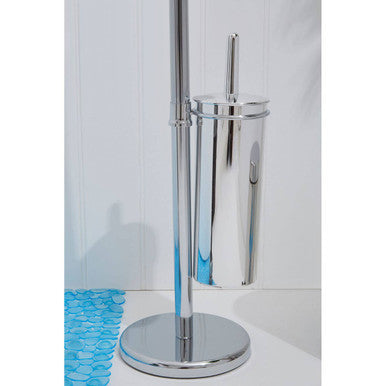 Chrome Toilet Brush and Roll Holder | Linnea
