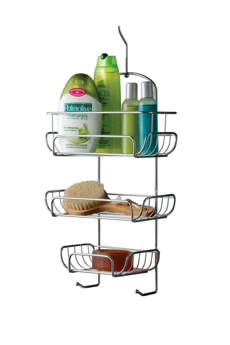 Three Tier Chrome Shower Caddy | Dara