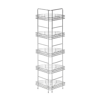 5 Tier Chrome Corner Storage Rack | Dara