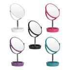 Turquoise Plastic Table Mirror | Swivel