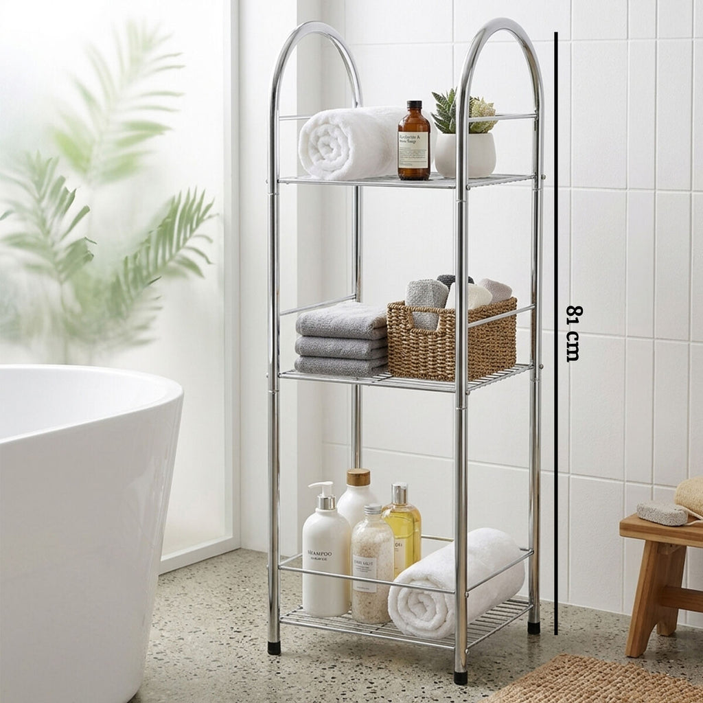 3 Tier Chrome Storage Stand | Dara