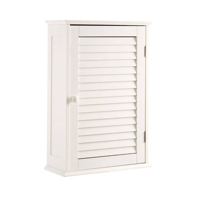 White Wood Wall Cabinet | Shutter