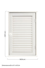 White Wood Wall Cabinet | Shutter
