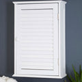 White Wood Wall Cabinet | Shutter