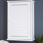 White Wood Wall Cabinet | Shutter