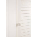 White Wood Wall Cabinet | Shutter
