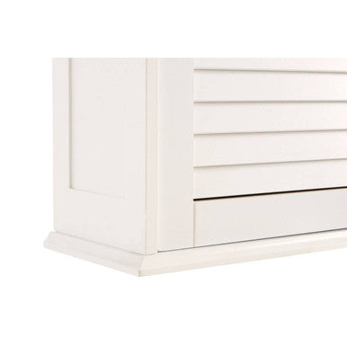 White Wood Wall Cabinet | Shutter