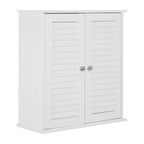 White Wood 2 Door Wall Cabinet | Shutter