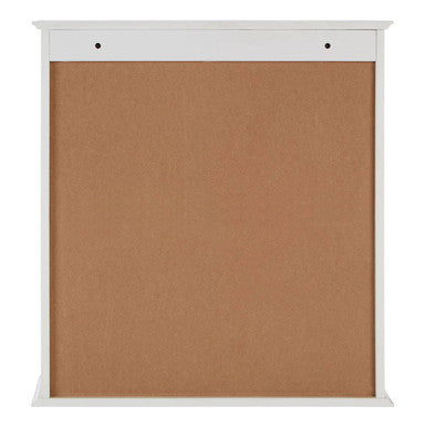 White Wood 2 Door Wall Cabinet | Shutter