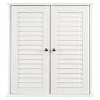 White Wood 2 Door Wall Cabinet | Shutter