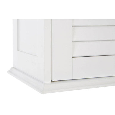 White Wood 2 Door Wall Cabinet | Shutter