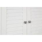 White Wood 2 Door Wall Cabinet | Shutter