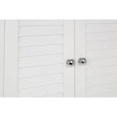 White Wood 2 Door Wall Cabinet | Shutter
