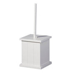 White Wooden Toilet Brush Holder | Portland