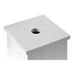 White Wooden Toilet Brush Holder | Portland