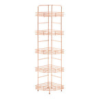 5 Tier Copper Finish Corner Storage Rack | Dara