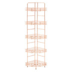 5 Tier Copper Finish Corner Storage Rack | Dara