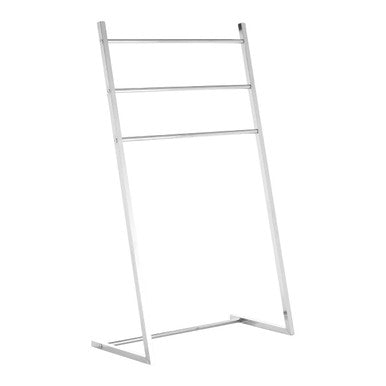 Chrome Finish Floorstanding Towel Rack | Dara