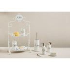 Le Bain White Ceramic Toothbrush Holder