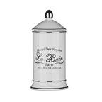 White Ceramic Cotton Bud Storage Jar | Le Bain
