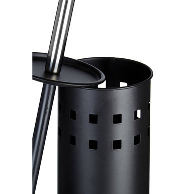 Matt Black Square Design Toilet Brush Holder | Indy