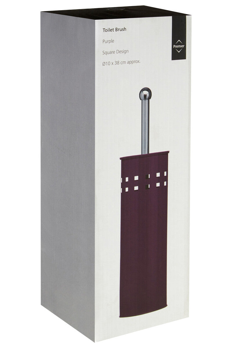 Purple Toilet Brush with Holder | Indy