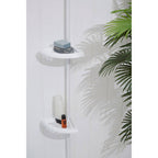 White Ps 4 Tier Corner Shelf Unit | Linnea
