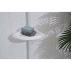White Ps 4 Tier Corner Shelf Unit | Linnea