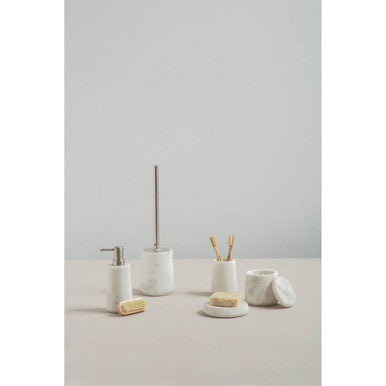 Off White Marble Soap Dish | Abaska