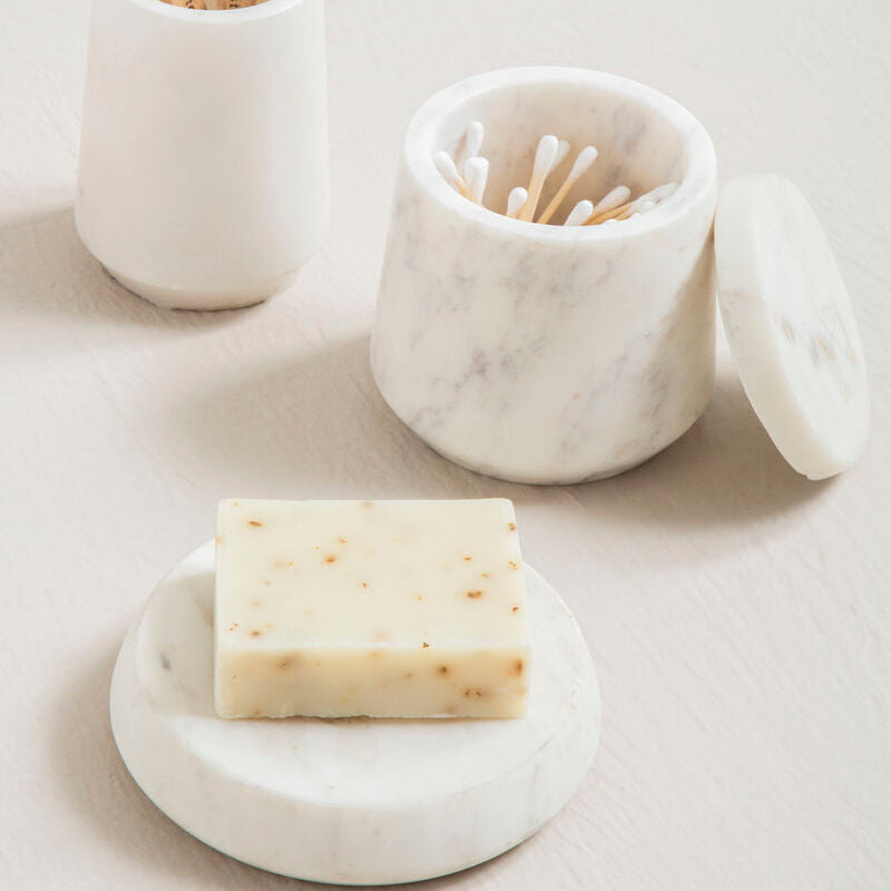 Off White Marble Soap Dish | Abaska