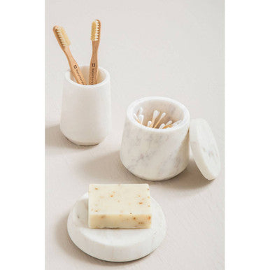 Off White Marble Soap Dish | Abaska