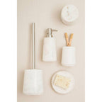 Off White Marble Cotton Jar | Abaska