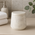 Off White Marble Cotton Jar | Abaska