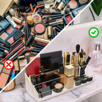 9 Compartment Cosmetics Clear Organiser | Beauty