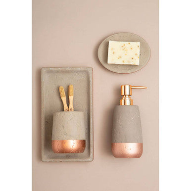 Concrete Effect Toothbrush Holder | Neptune